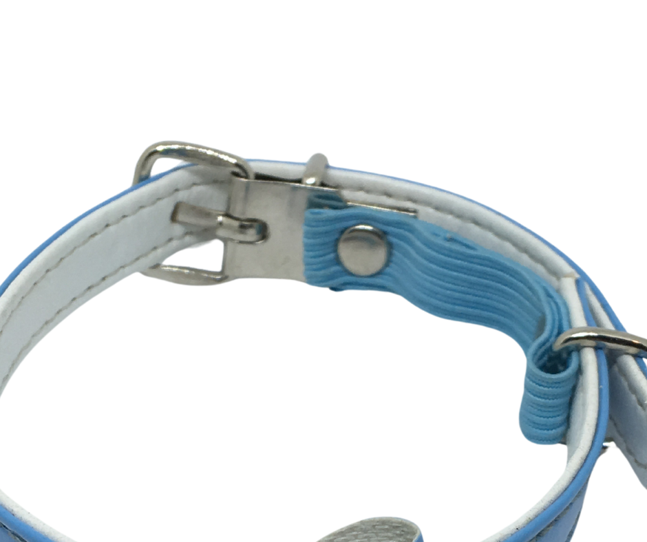 Cat Collar with Bow and Bell with Safety Blue Beavers Pet Products
