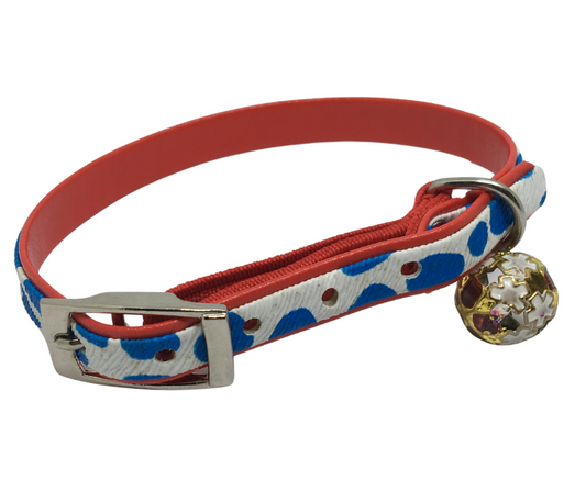 Moo Cat Collar with Safety - Blue