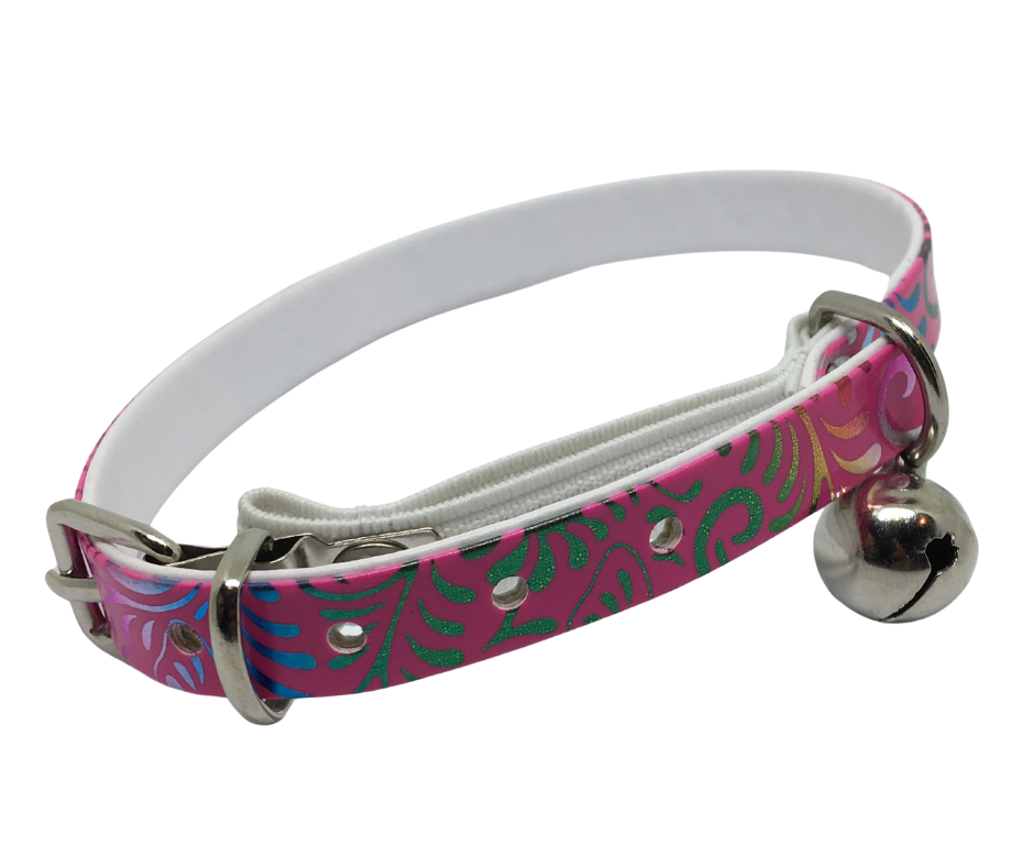 Splash Cat Collar with Safety - Pink