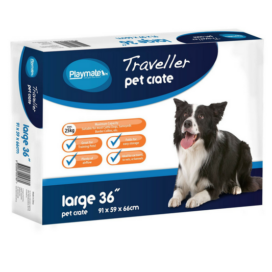 Playmate Traveller Metal Dog Crate Large