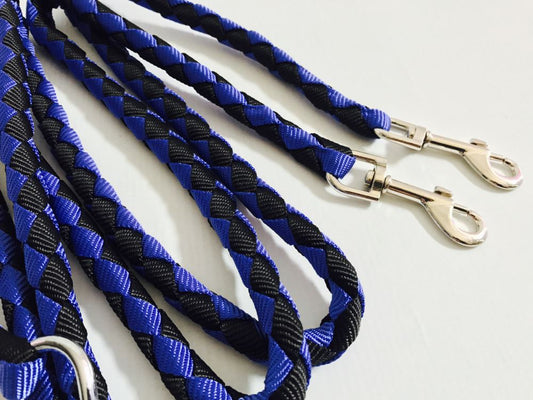 Ruff & Tuff Ski Handle Braided Dog Lead - Double