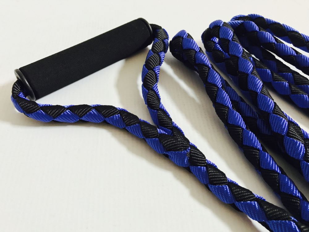 Ruff & Tuff Ski Handle Braided Dog Lead - Double