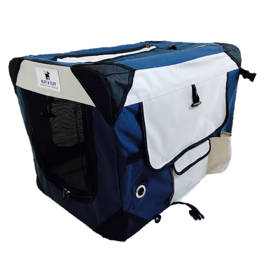 Premium Quality Ruff n Tuff Pet Crate - Dark Blue