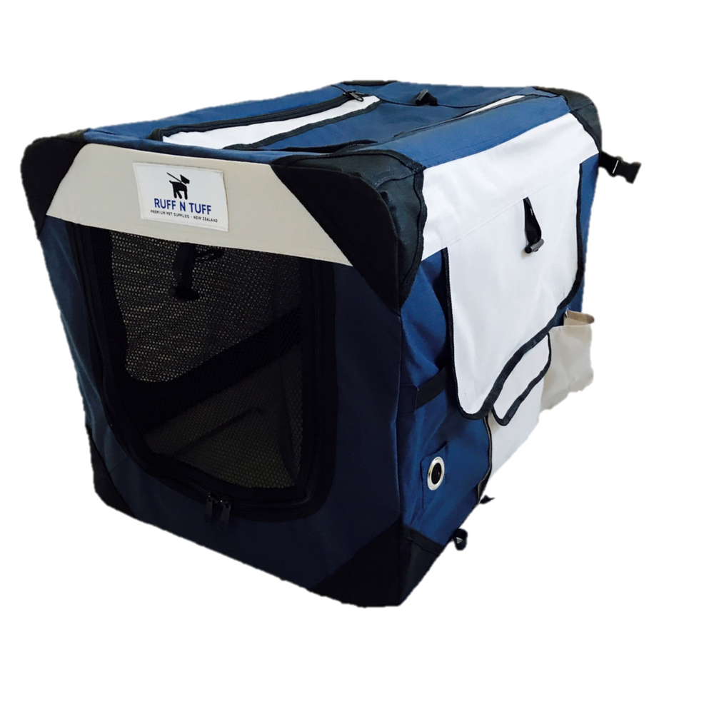 Premium Quality Ruff n Tuff Pet Crate - Dark Blue