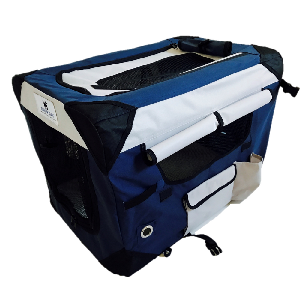 Premium Quality Ruff n Tuff Pet Crate - Dark Blue