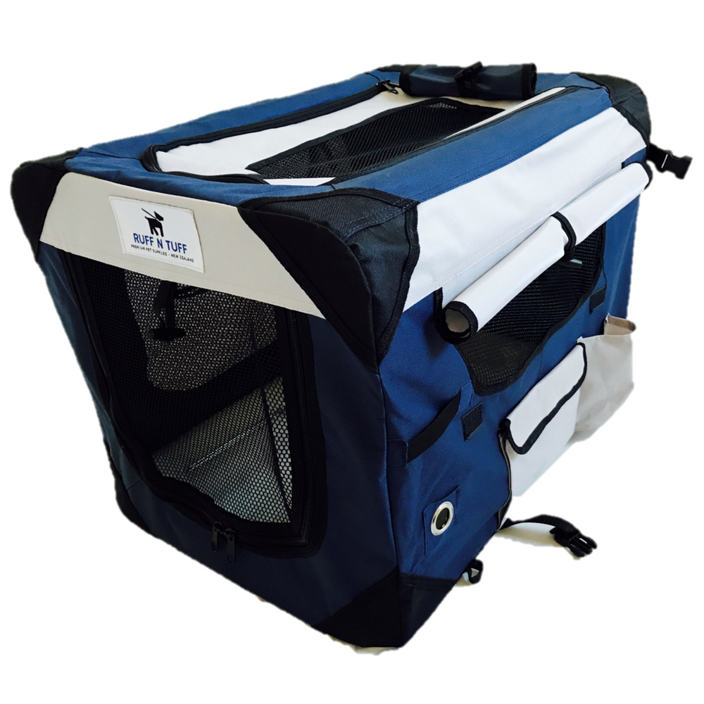 Premium Quality Ruff n Tuff Pet Crate - Dark Blue