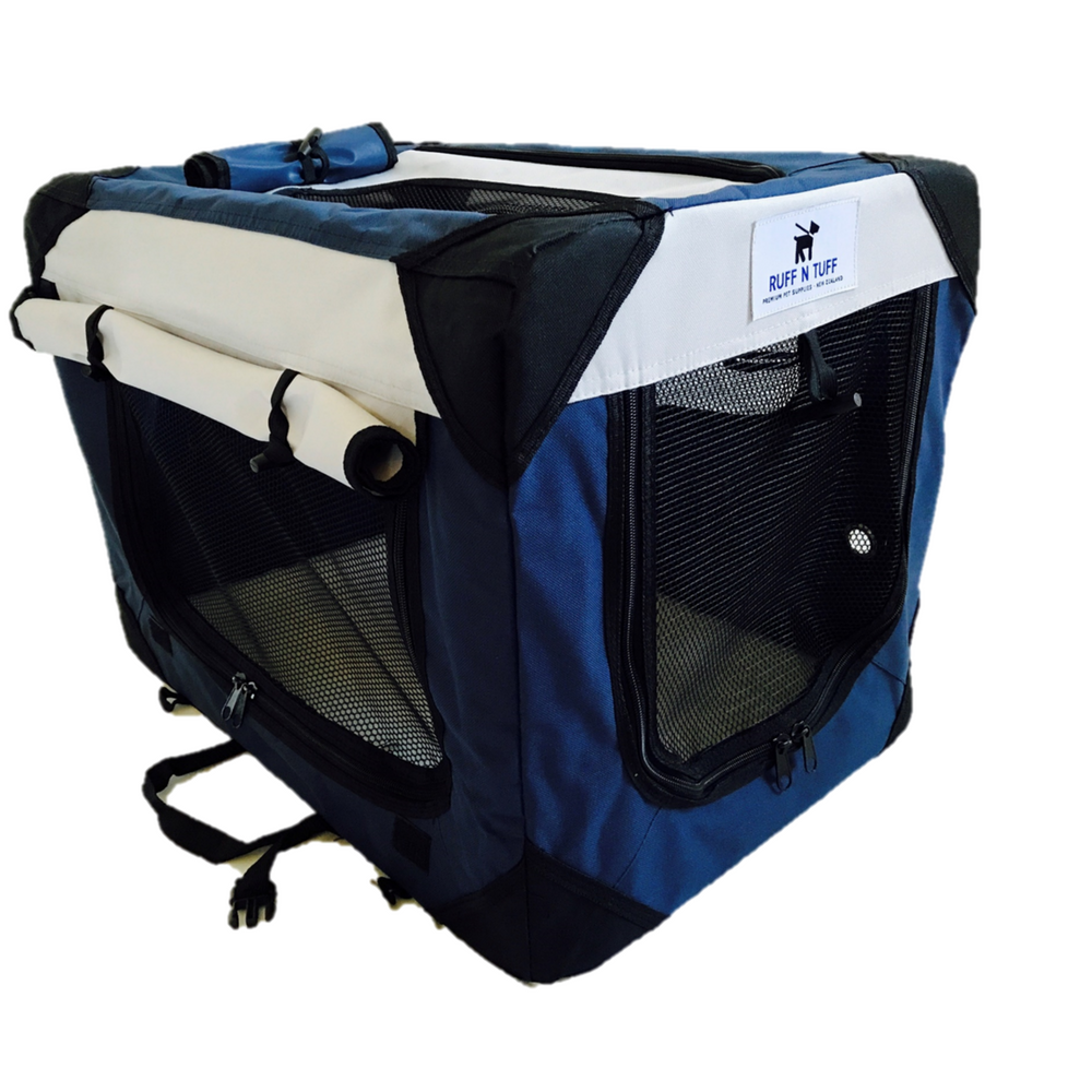 Premium Quality Ruff n Tuff Pet Crate - Dark Blue