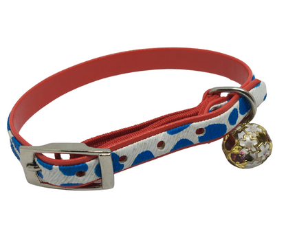 Moo Cat Collar with Safety - Blue