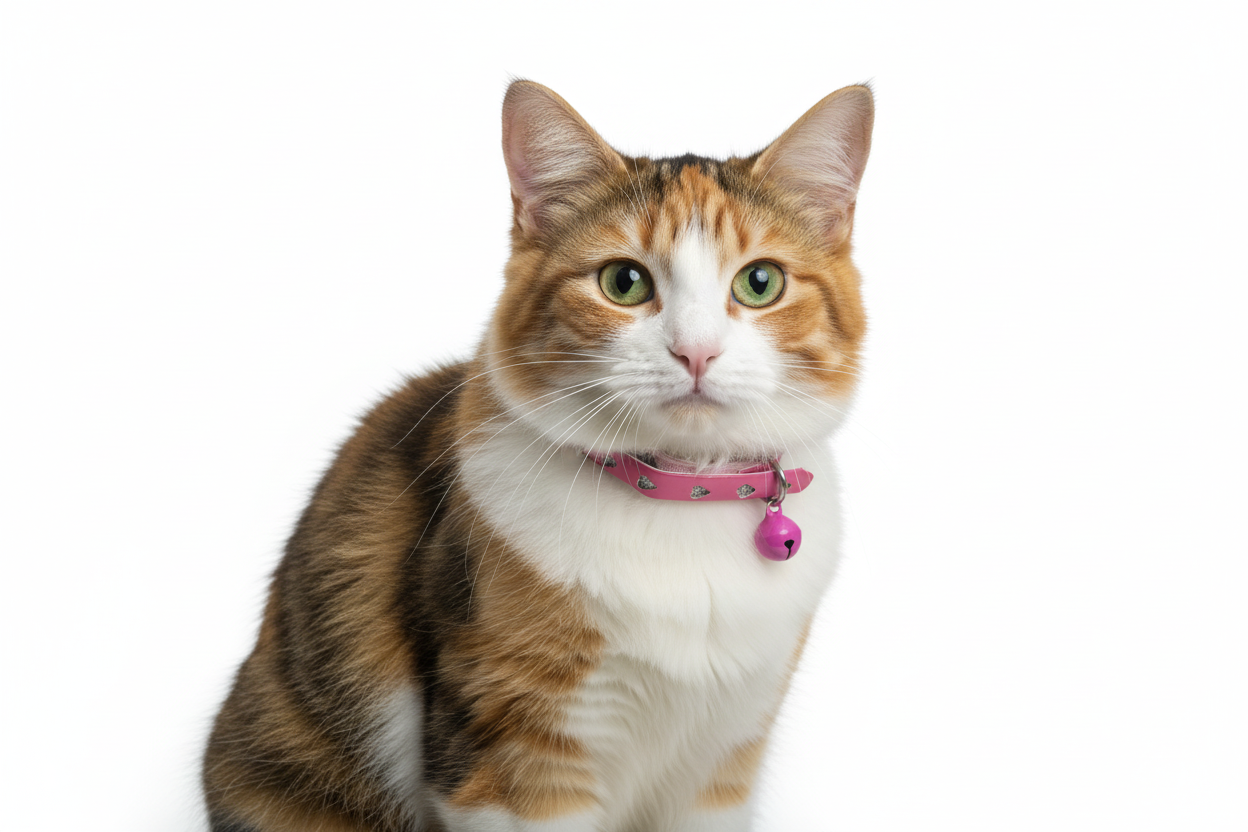 Pink Glittery Heart Cat Collar with Safety