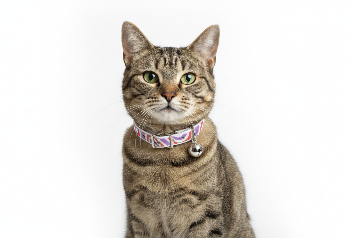 Psychadalic Cat Collar with Safety - Purple & Red