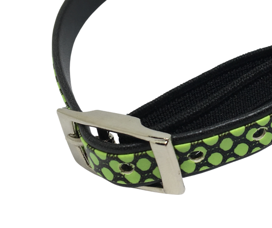 Scaly Cat Collar with Safety - Green
