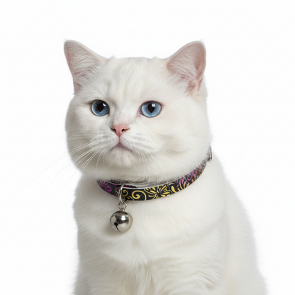 Splash Cat Collar with Safety - Black