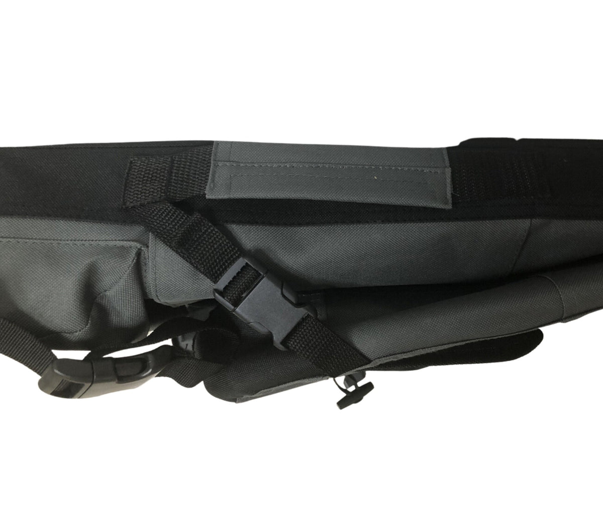 Close-up of the padded carry handle strap on the Ruff N Tuff foldable dog crate