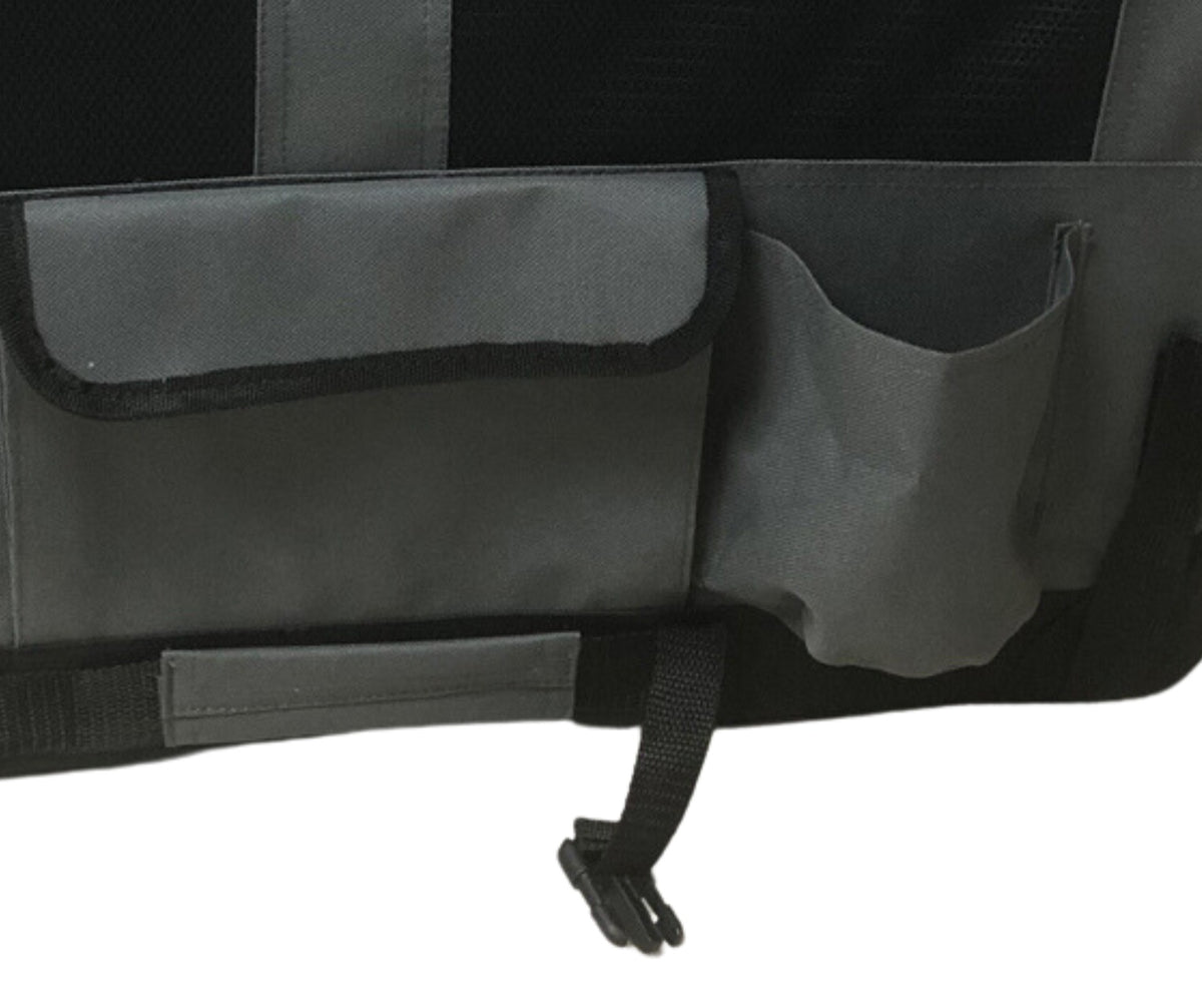 Close-up of the side storage pocket on the Ruff N Tuff dog crate