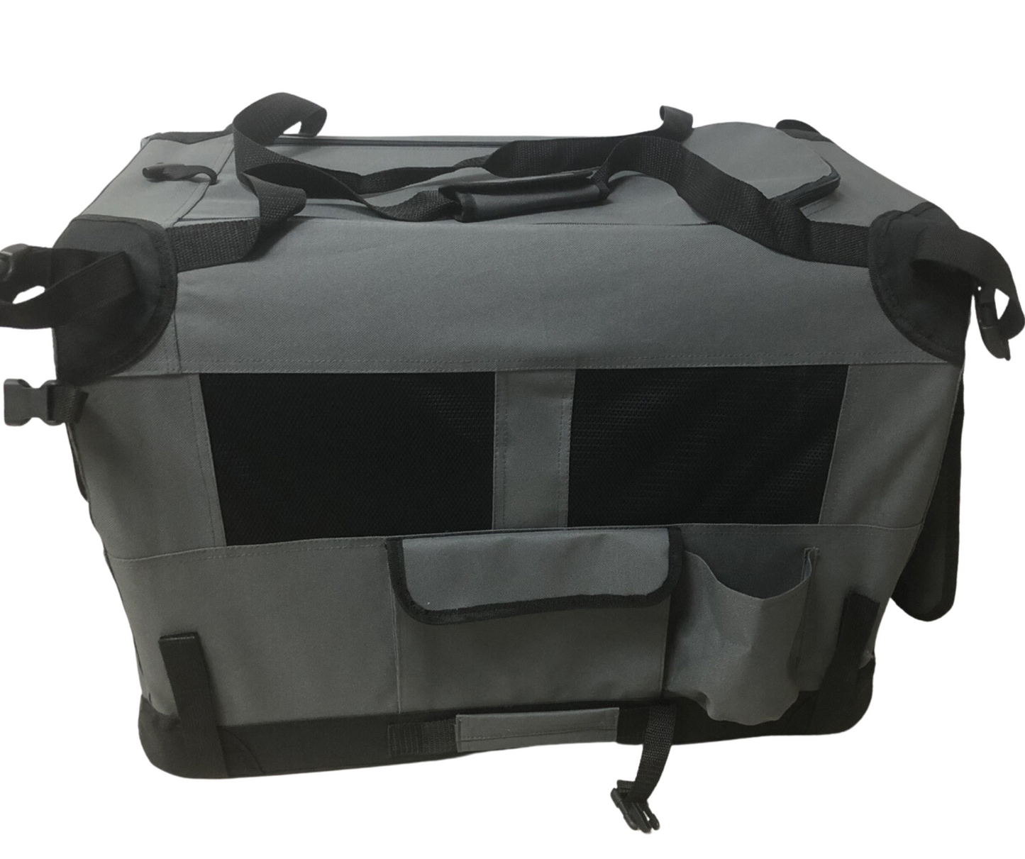 Ruff n Tuff Canvas Pet Crate - Grey