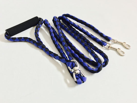 Ruff & Tuff Ski Handle Braided Dog Lead - Double
