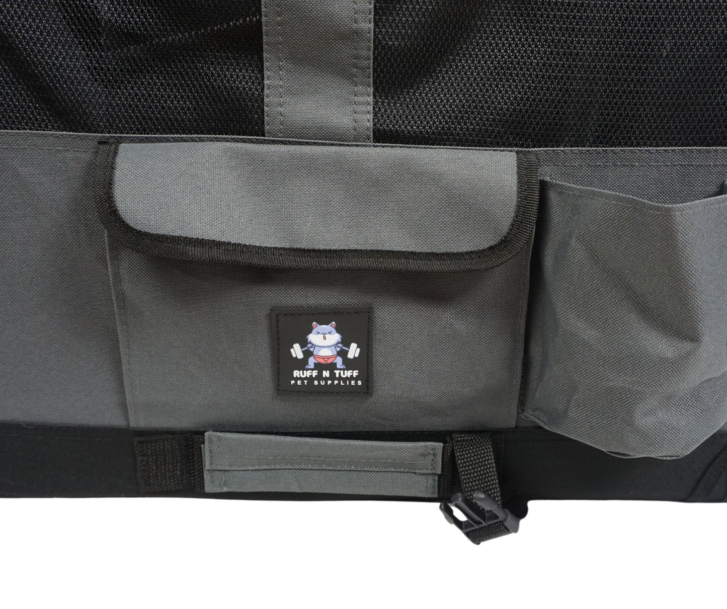 Ruff n Tuff Canvas Pet Crate - Grey