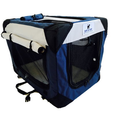 Premium Quality Ruff n Tuff Pet Crate - Dark Blue